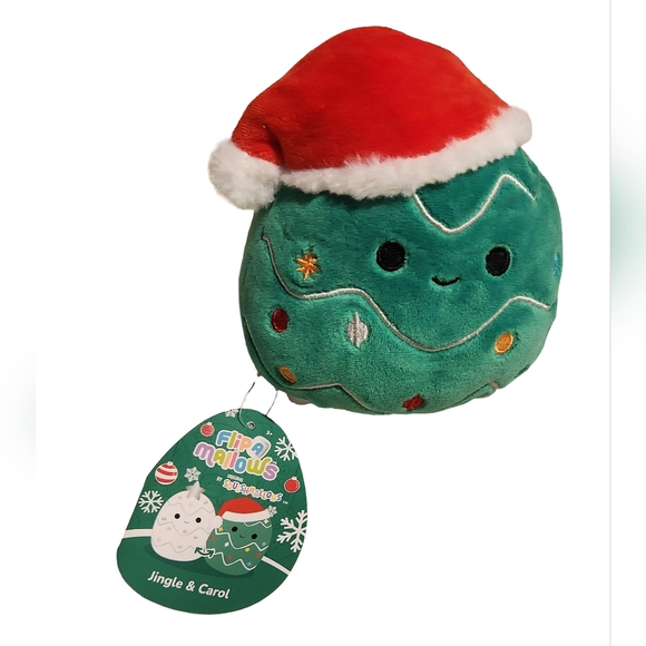 Squishmallows Other - NWT Squishmallows 5in Flip-A-Mallow Green Tree w/Red Santa Hat To White Tree